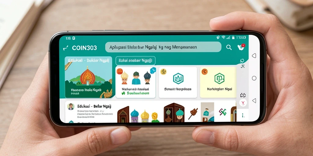 Tampilan antarmuka COIN303 yang intuitif untuk belajar ngaji.