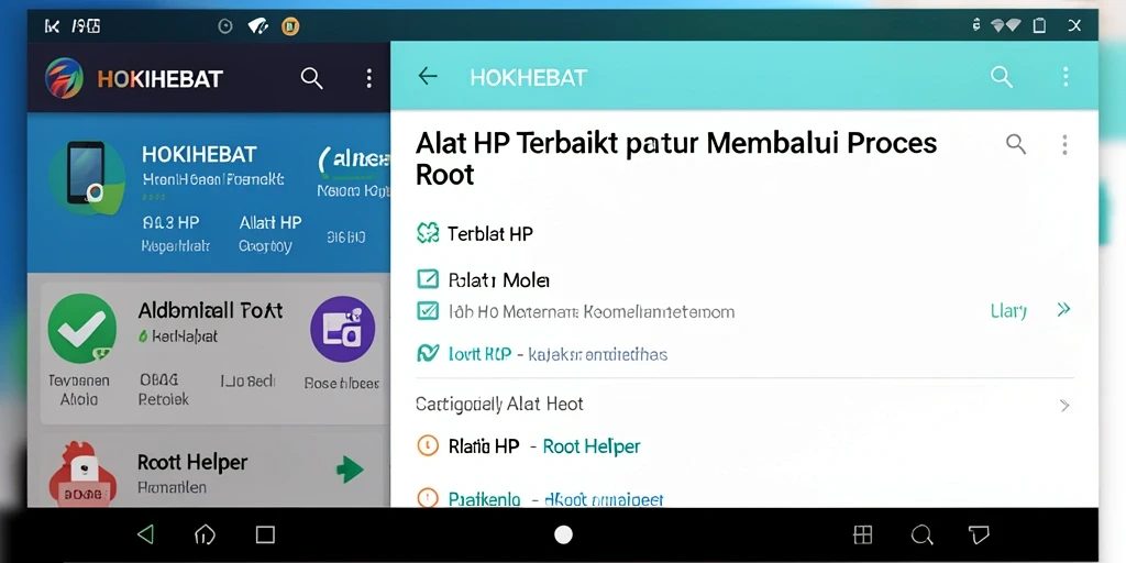 Tampilan antarmuka HOKIHEBAT yang user-friendly dan fungsional.
