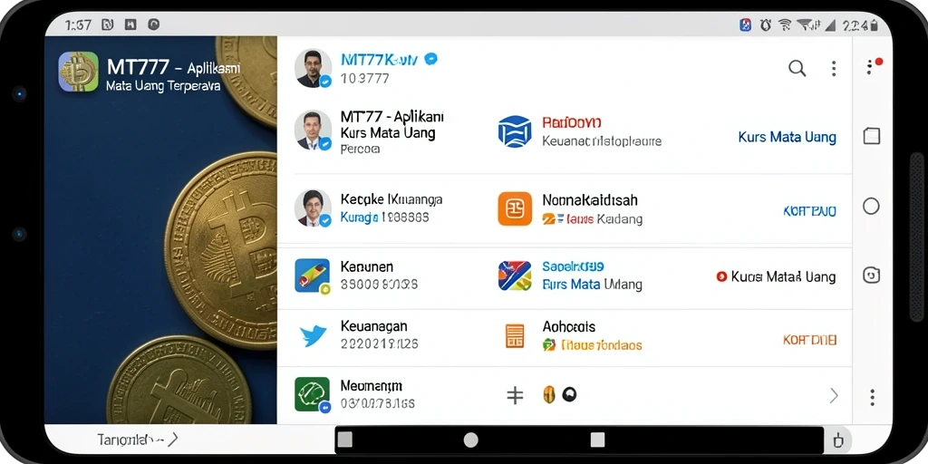 Tampilan antarmuka MT777 yang sederhana dan informatif.