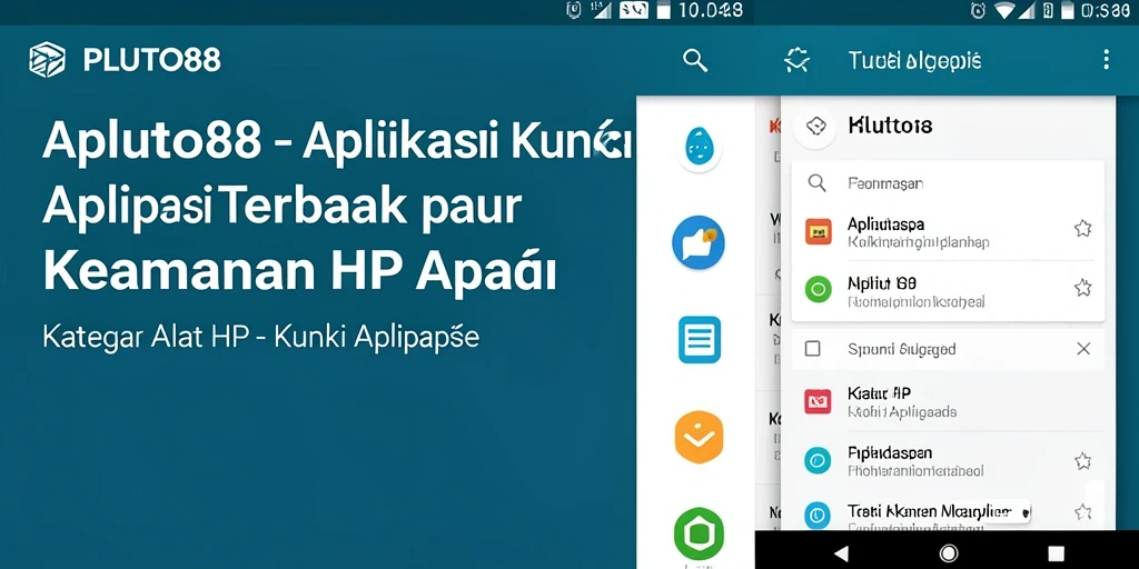 Antarmuka aplikasi Kunci Aplikasi PLUTO88 yang sederhana dan efektif.